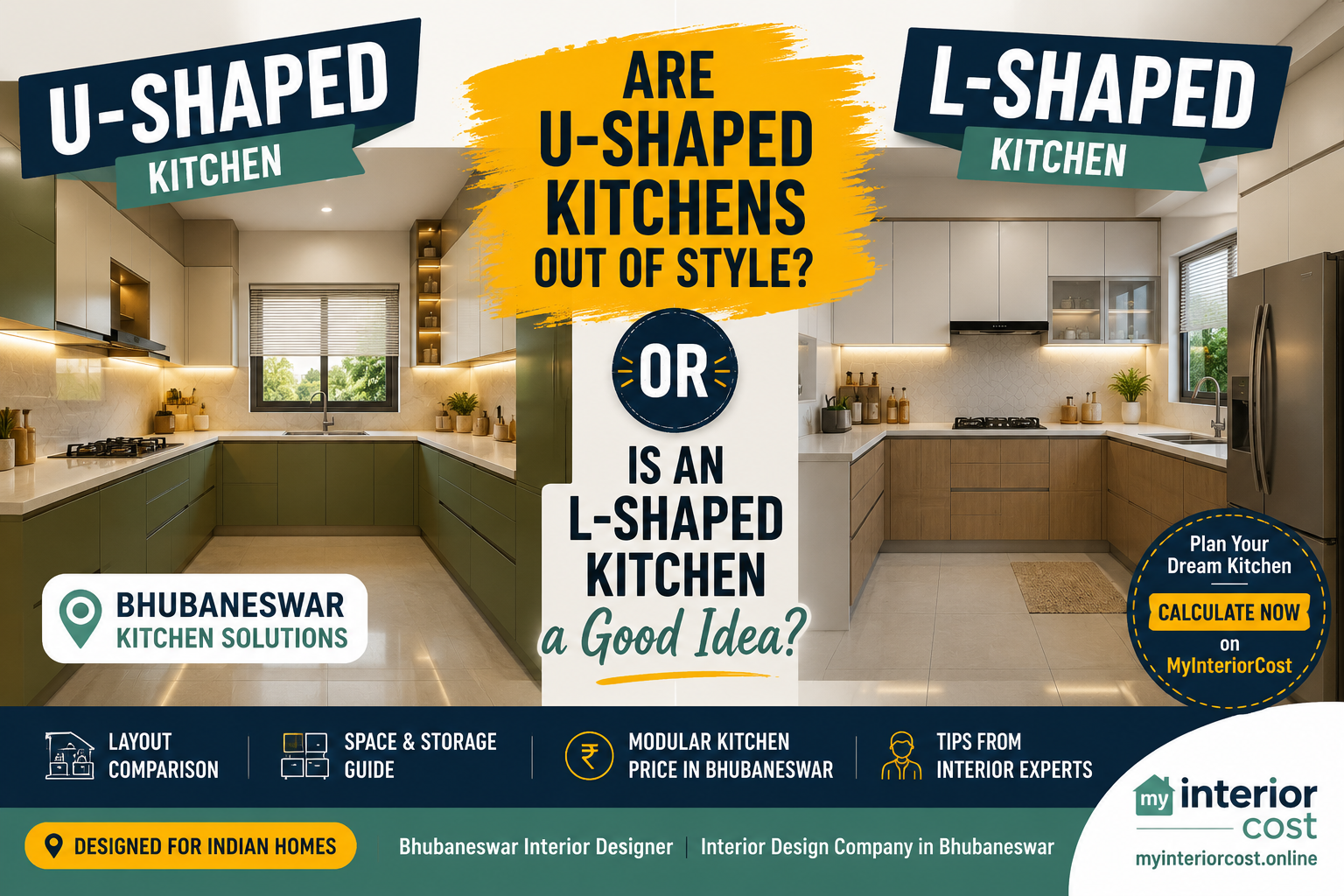 U-shaped kitchen