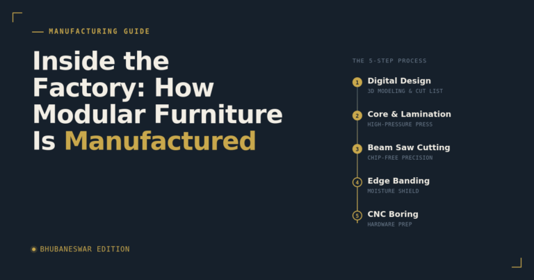 5-step modular furniture manufacturing process – Bhubaneswar